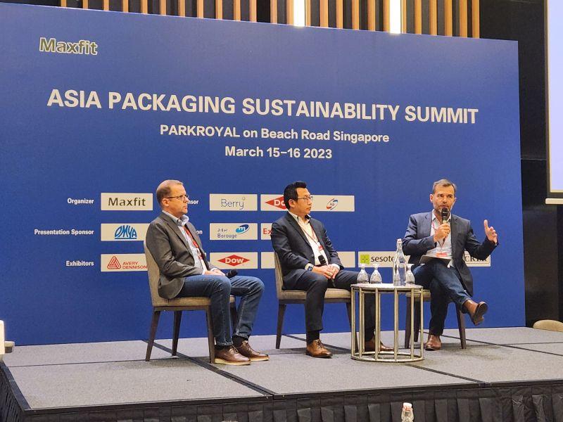 Laurent Besson, representating Veolia PlastiLoop at the Asia Packaging Sustainibility summit