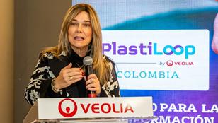Judith Buelvas, Chief Executive Director of Veolia Colombia and Panamá at the launch of PlastiLoop in Colombia